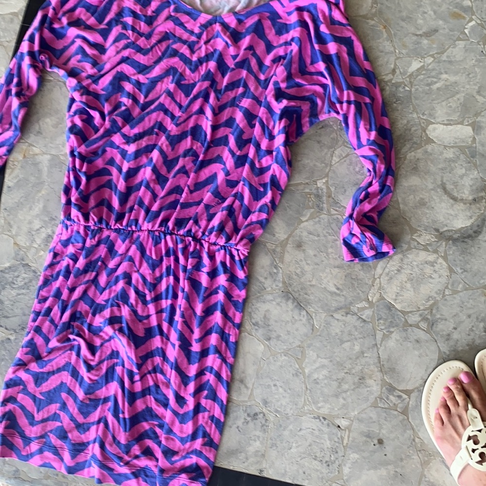 Blue and pink Lily Pulitzer dress size S.